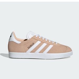 Lightly used Gazelle pink and white Adidas sneakers.